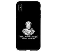 Carcasa para iPhone XS MAX Meh Good Enough - Mediocrates - Filosofía Griega Sarcástica