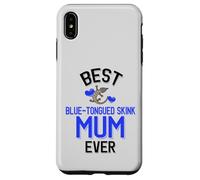 Carcasa para iPhone XS MAX Mejor Reptil Lindo de la Madre eslizante de Lengua Azul
