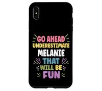 Carcasa para iPhone XS MAX Melanie Personalized Women's Gift Custom Melanie
