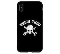 Carcasa para iPhone XS MAX Mens Skull Skilled Labor Day Construction Worker Union Thug
