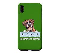 Carcasa para iPhone XS MAX Mens Womens Kids Elements of Happiness Design Boxer Lover