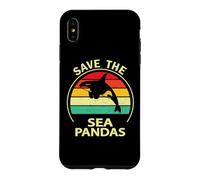 Carcasa para iPhone XS MAX Mens Womens Killer Whale Save The Sea Pandas Orca Lover