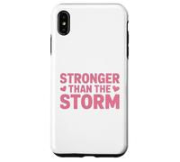 Carcasa para iPhone XS MAX Mensaje de fe Cristiana más Fuerte Que la tormenta