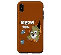 Carcasa para iPhone XS MAX Meow Finding Mouse, Cats & Mice Illustration Graphic Designs