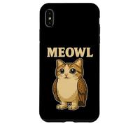 Carcasa para iPhone XS MAX Meowl - Divertido Meow Cat Owl Brainrot Slang Gaming Meme