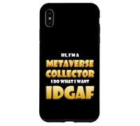 Carcasa para iPhone XS MAX Metaverse Collector Idgaf Crypto Meme Eth NFT Metaverse DeFi