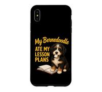Carcasa para iPhone XS MAX Mi Bernedoodle se comió mis Planes de lecciones Funny Teacher