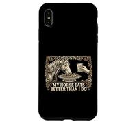 Carcasa para iPhone XS MAX Mi Caballo Come Mejor Que yo Gerente de establo Ecuestre