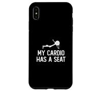 Carcasa para iPhone XS MAX Mi Cardio Tiene un Asiento, Divertida máquina de Remo, ergómetro, un remero