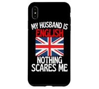 Carcasa para iPhone XS MAX Mi Esposo es inglés Nada me Asusta Esposo Divertido