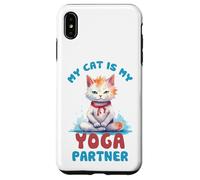 Carcasa para iPhone XS MAX Mi Gato es mi compañero de Yoga Divertido