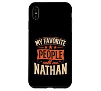 Carcasa para iPhone XS MAX Mi Gente Favorita me Llama Nathan Nombre Personalizado