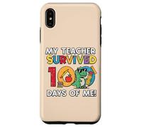 Carcasa para iPhone XS MAX Mi Maestro sobrevivió 100 días Me Trex 100th Day School Boys