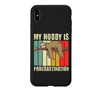Carcasa para iPhone XS MAX Mi pasatiempo es la procrastinación Divertido Perezoso Perezoso