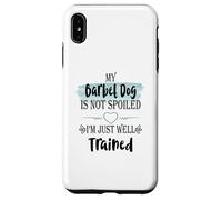 Carcasa para iPhone XS MAX Mi Perro Barbet no está mimado Estoy Bien entrenado Humor Mascota