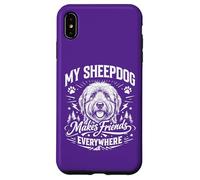 Carcasa para iPhone XS MAX Mi Perro Pastor Hace Amigos en Todas Partes - Old English Sheepdog