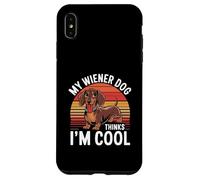 Carcasa para iPhone XS MAX Mi Perro Salchicha Piensa Que Soy un Perro Salchicha Genial y Divertido