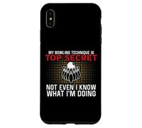 Carcasa para iPhone XS MAX Mi técnica de Bolos es Top Secret Funny Bowling Bowler