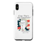 Carcasa para iPhone XS MAX Mierda ¿Eso es para mañana? Jefferson Julio 3, 1776 Meme Divertido
