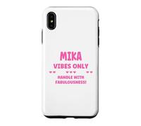 Carcasa para iPhone XS MAX Mika Personalized Name Funny Cute Custom Mika Name