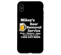 Carcasa para iPhone XS MAX Mikey's Beer Removal Service Funny Gag Mens Fun Novedad