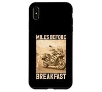 Carcasa para iPhone XS MAX Miles Before Breakfast Moto Aventura Diseño