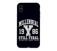 Carcasa para iPhone XS MAX Millennial Still Feral 1986 Funny Gen Y Retro Cita