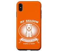 Carcasa para iPhone XS MAX Miniature Schnauzer My Dog is My Shadow Funny Pet Dog Lover