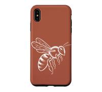 Carcasa para iPhone XS MAX Minimalista Abeja Línea Anatómica Ilustración Miel