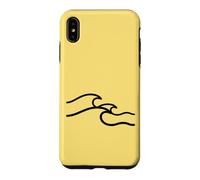 Carcasa para iPhone XS MAX Minimalista Hoja De Palma Línea Arte Estética Botánica