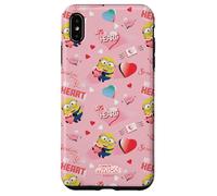 Carcasa para iPhone XS MAX Minions Big Heart All Over Print