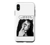 Carcasa para iPhone XS MAX Mírame En El Delineador De Ojos Y Di Que Pop Art EMO Goth Girl
