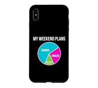 Carcasa para iPhone XS MAX Mis Planes de Fin de Semana Gaming Snacks Sleep Video Game Player