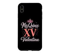 Carcasa para iPhone XS MAX Mis Quince Valentina 15 Quinceañera Fiesta de Cumpleaños Mexicana