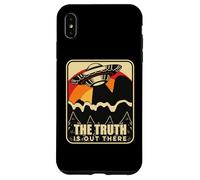 Carcasa para iPhone XS MAX Misterioso OVNI Flying Saucer Encuentro Vintage Divertido Alien