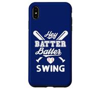 Carcasa para iPhone XS MAX Mom Baseball Batter Batter Swing Hey Game Day Baseball Lover