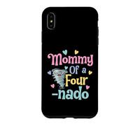 Carcasa para iPhone XS MAX Mommy of A Fournado Funny Mom 4th Birthday Matching Family