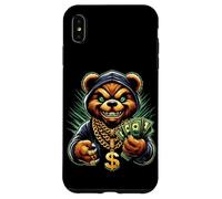 Carcasa para iPhone XS MAX Money Calling Hip Hop Bear Teddy tee Gángster Rap Swag Dope