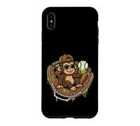 Carcasa para iPhone XS MAX Monkey Funny Animals Baseball Ice Cream Drip Cool
