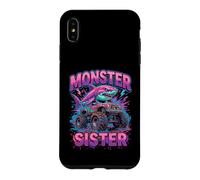 Carcasa para iPhone XS MAX Monster Sister Shark Truck Funny Pink Sibling
