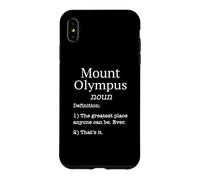 Carcasa para iPhone XS MAX Monte Olympus Souvenirs/Skier Divertido diseño de definición Falsa