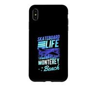 Carcasa para iPhone XS MAX Monterey Beach California Retro Sunset - Tabla de Skate