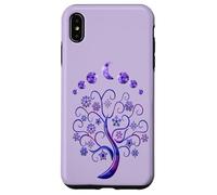 Carcasa para iPhone XS MAX Moon Phases Tree Fases De La Luna Árbol De La Vida Rosa