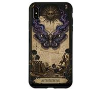 Carcasa para iPhone XS MAX Moth Sun Dark Gothic Crescent Moon Skull