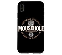 Carcasa para iPhone XS MAX Mousehole Cornwall England Coordenadas Etiqueta 2C