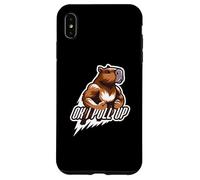 Carcasa para iPhone XS MAX Muscular Capibara Gym Rat Ok I Pull Up Divertido Entrenamiento