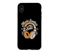 Carcasa para iPhone XS MAX Música Divertida Calma mi Alma Citas de Amantes de la Banda de músicos Lindos