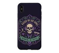 Carcasa para iPhone XS MAX Música gótica Estado de ánimo del café Aumentado por Canciones tristes Corriendo