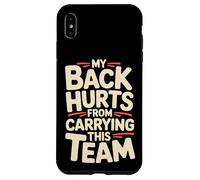 Carcasa para iPhone XS MAX My Back Hurts from Carrying This Team Gamer Rage Team |-