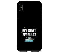Carcasa para iPhone XS MAX My Boat My Rules Humor Divertido Capitán Barco